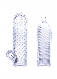 Набор из 2 прозрачных насадок на член Seductive Tickler Sleeves - NMC - в Ачинске купить с доставкой