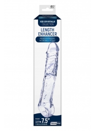 Прозрачная насадка-удлинитель Length Enhancer с подхватом - 22,3 см. - NMC - в Ачинске купить с доставкой