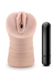 Телесный мастурбатор-вагина Ayumi с вибрацией - Blush Novelties - в Ачинске купить с доставкой