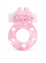 Розовое эрекционное виброкольцо в форме зайчика - 1137 - в Ачинске купить с доставкой