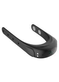 Черное эрекционное виброкольцо на ремешках - Boys of Toys - в Ачинске купить с доставкой