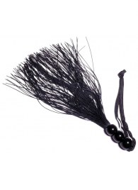 Черная силиконовая плетка - 25,4 см. - Boys of Toys - купить с доставкой в Ачинске