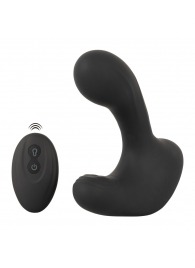 Черная анальная вибропробка с функцией расширения RC Butt Plug with 3 functions - Orion - в Ачинске купить с доставкой