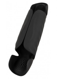 Черный вибромастурбатор с трехточечной стимуляцией Penis Trainer with 3 Point Stimulation - Orion - в Ачинске купить с доставкой