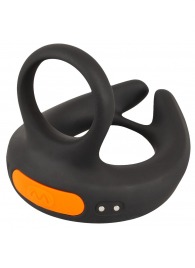 Черный вибростимулятор мошонки RC Scrotum Stimulator with Vibration - Orion - в Ачинске купить с доставкой