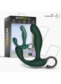 Зеленый вибромассажёр простаты Greeny - 12,8 см. - Intoyou - в Ачинске купить с доставкой