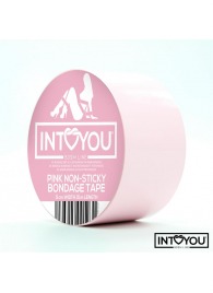 Розовый скотч для фиксации Non-Sticky Bondage Tape - 15 м. - Intoyou - купить с доставкой в Ачинске