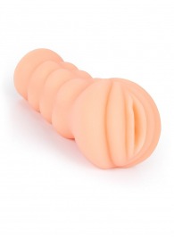 Телесный мастурбатор-вагина с эрекционными кольцами в комплекте - Sexy Girl - в Ачинске купить с доставкой