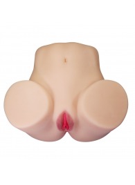 Телесный мастурбатор Julia с 2 любовными каналами - Baile - в Ачинске купить с доставкой