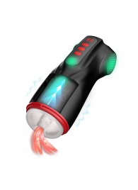 Интерактивный мастурбатор Raven с вакуумом, вибрацией и подсветкой - Shots Media BV - в Ачинске купить с доставкой