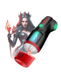 Интерактивный мастурбатор Raven с вакуумом, вибрацией и подсветкой - Shots Media BV - в Ачинске купить с доставкой