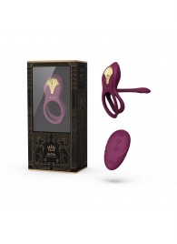 Фиолетовое эрекционное виброкольцо Bayek с пультом ДУ - Zalo - в Ачинске купить с доставкой