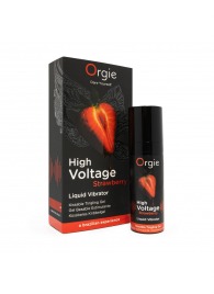 Жидкий вибратор Orgie High Voltage Strawberry - 15 мл. - ORGIE - купить с доставкой в Ачинске