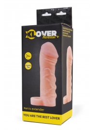 Фаллическая удлиняющая насадка с кольцом для фиксации - 16 см. - ToyFa - в Ачинске купить с доставкой