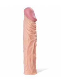 Насадка с ярко выраженной головкой и рельефным стволом - 19 см. - A-toys - в Ачинске купить с доставкой