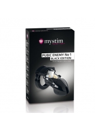 Пояс верности с электростимуляцией Mystim Pubic Enemy No1 Black Edition - MyStim - купить с доставкой в Ачинске