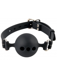 Силиконовый кляп-шар с отверстиями для дыхания Silicone Breathable Ball Gag Small - Pipedream - купить с доставкой в Ачинске