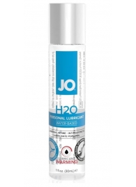 Возбуждающий лубрикант на водной основе JO Personal Lubricant H2O Warming - 30 мл. - System JO - купить с доставкой в Ачинске