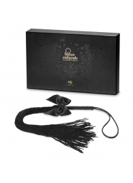 Чёрная плётка Lilly Whip Bijoux - Bijoux Indiscrets - купить с доставкой в Ачинске