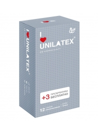 Презервативы с точками Unilatex Dotted - 12 шт. + 3 шт. в подарок - Unilatex - купить с доставкой в Ачинске