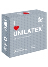 Презервативы с точками Unilatex Dotted - 3 шт. - Unilatex - купить с доставкой в Ачинске