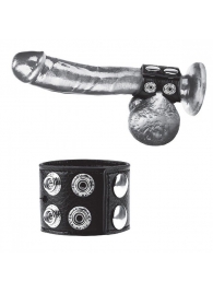 Ремень на член и мошонку 1.5  Cock Ring With Ball Strap - BlueLine - купить с доставкой в Ачинске