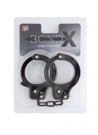 Чёрные наручники из листового металла BONDX METAL CUFFS BLACK - Dream Toys - купить с доставкой в Ачинске