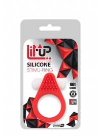 Красное эрекционное кольцо LIT-UP SILICONE STIMU RING 1 RED - Dream Toys - в Ачинске купить с доставкой