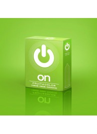 Цветные ароматизированные презервативы ON) Fruit   Color - 3 шт. - ON) - купить с доставкой в Ачинске