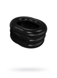 Чёрное эрекционное виброкольцо Stretch - Bathmate - в Ачинске купить с доставкой