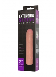 Насадка-удлинитель Extension sleeve телесного цвета - 18,5 см. - Sitabella - в Ачинске купить с доставкой