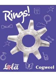 Прозрачное эрекционное кольцо Rings Cogweel - Lola Games - в Ачинске купить с доставкой