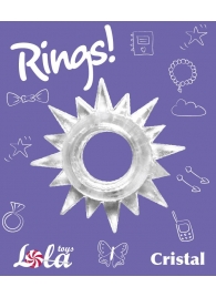 Прозрачное эрекционное кольцо Rings Cristal - Lola Games - в Ачинске купить с доставкой