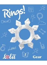 Прозрачное эрекционное кольцо Rings Gear - Lola Games - в Ачинске купить с доставкой