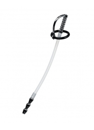 Силиконовый уретральный плаг со сменными фиксирующими кольцами Metal - ToyFa - купить с доставкой в Ачинске