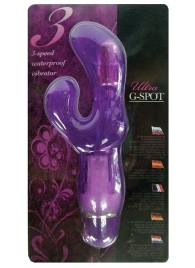 Фиолетовый вибратор для точки G ULTRA G-SPOT - 15 см. - Seven Creations