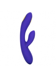 Фиолетовый вибратор с функцией электростимуляции Intimate E-Stimulator Dual Wand - 21,5 см. - California Exotic Novelties - купить с доставкой в Ачинске