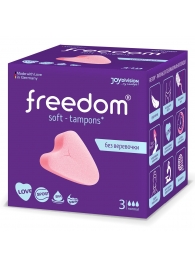 Женские гигиенические тампоны без веревочки FREEDOM normal - 3 шт. - Freedom - купить с доставкой в Ачинске