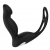 Черный вибромассажер простаты P-PLEASER W ERECTION ENHANCE - Dream Toys - в Ачинске купить с доставкой