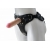 Черный пояс-трусики с двумя насадками Soft-Dolli - 16,5 и 10,5 см. - LOVETOY (А-Полимер) - купить с доставкой в Ачинске