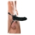 Чёрный полый страпон 7  Silicone Hollow Strap-On - 18 см. - Pipedream - купить с доставкой в Ачинске