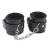 Черные оковы на ноги Obey Me Leather Ankle Cuffs - Chisa - купить с доставкой в Ачинске