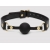 Черный кляп-шар Bound to You Faux Leather Ball Gag - Fifty Shades of Grey - купить с доставкой в Ачинске