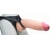 Телесный реалистичный фаллоимитатор на черных трусиках Real Big Strap-On - 34,5 см. - LOVETOY (А-Полимер) - купить с доставкой в Ачинске