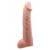 Телесная реалистичная насадка-удлинитель на пенис - 21 см. - Baile - в Ачинске купить с доставкой