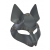 Серая маска Wolf с клепками - Sitabella - купить с доставкой в Ачинске