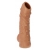 Телесная насадка с пупырышками и открытой головкой Nude Sleeve M - 12 см. - KOKOS - в Ачинске купить с доставкой