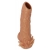 Телесная насадка с усиками и открытой головкой Nude Sleeve M - 12 см. - KOKOS - в Ачинске купить с доставкой