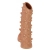 Телесная насадка с шипами и открытой головкой Nude Sleeve L - 14 см. - KOKOS - в Ачинске купить с доставкой