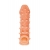 Телесная закрытая насадка с пупырышками Cock Sleeve Size M - 15,6 см. - KOKOS - в Ачинске купить с доставкой